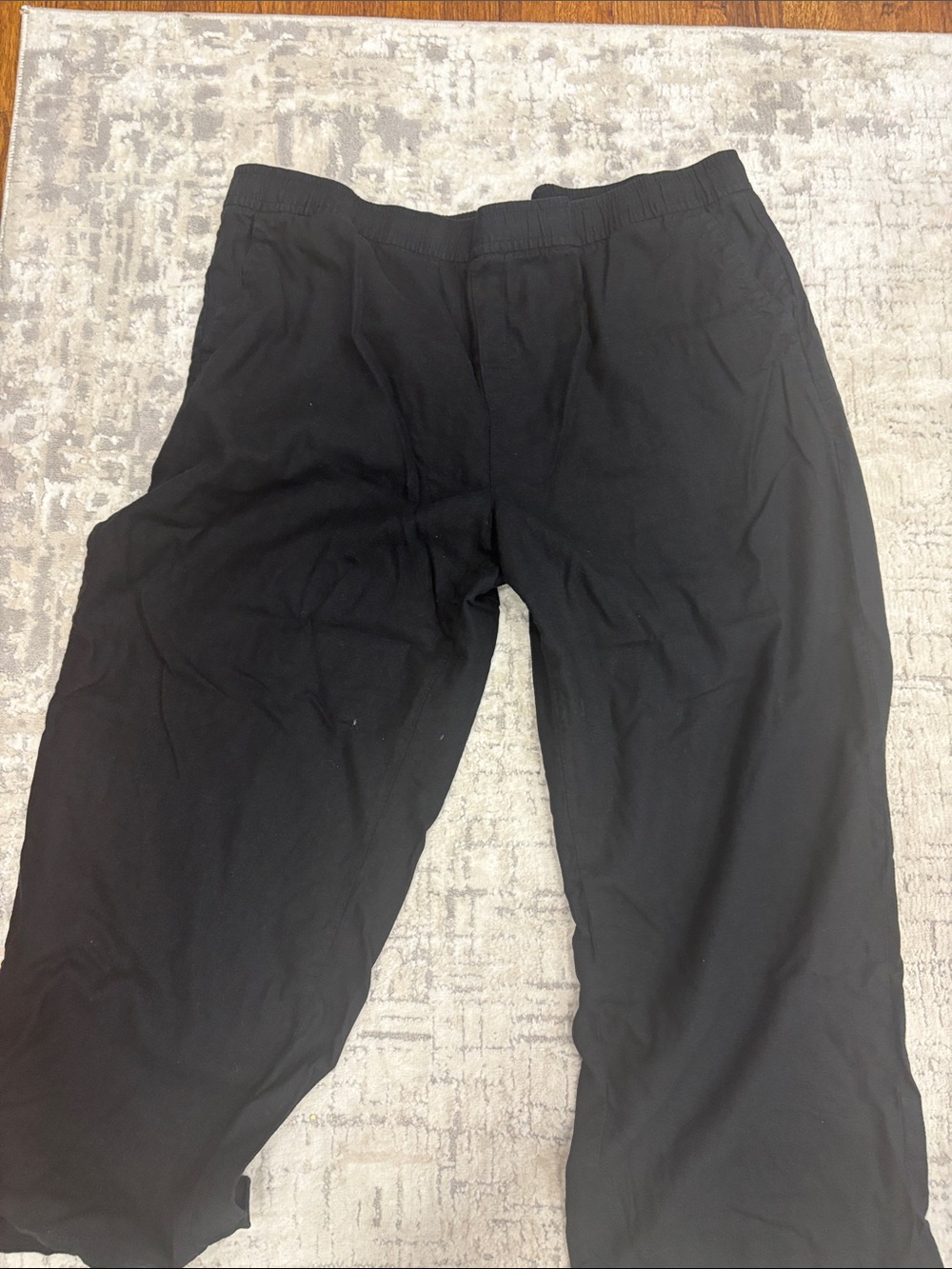 Old Navy Black Wide-Leg Pull-On Pants